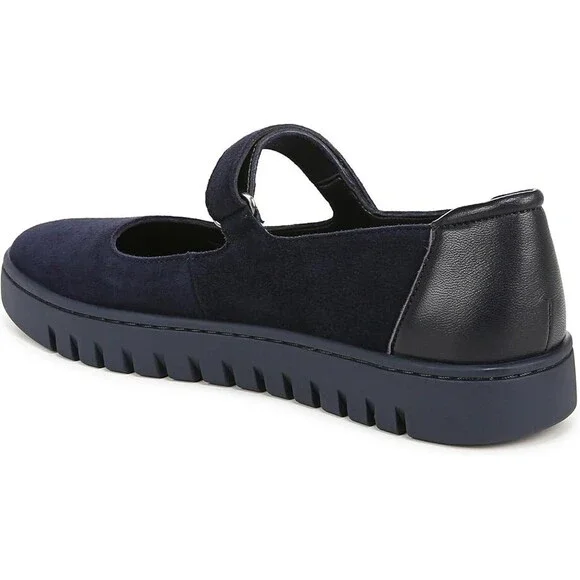 Vionic Uptown J2229L2400 Flat Women's US 7 Blue Suede Round Toe Mary Jane PQ287